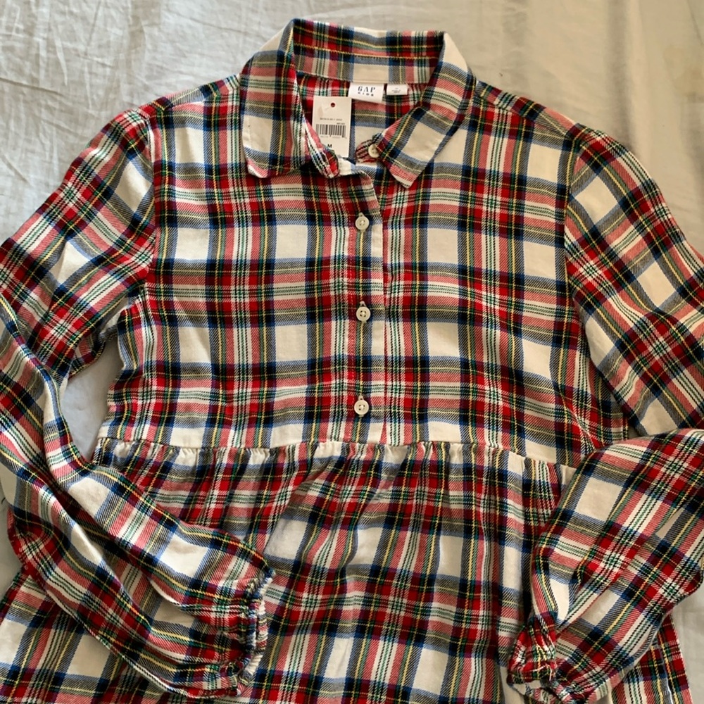 Girls Gap size 8-9(m) dress plaid